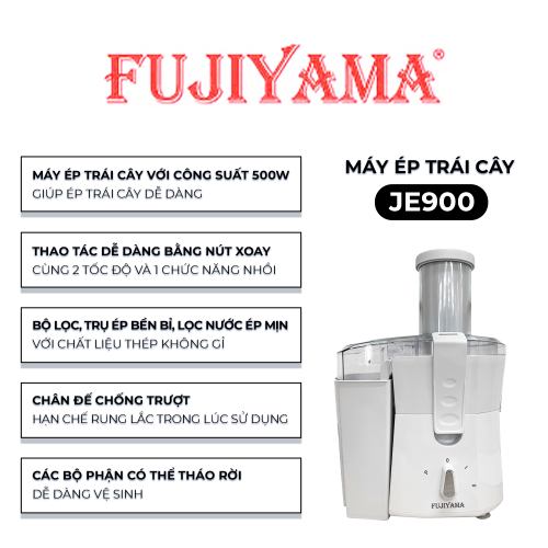  Máy Ép Trái Cây Đa Năng Fujiyama JE900 4 Trong 1 Công Suất 500W Cối 1.5L