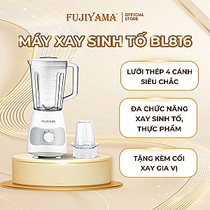 Máy Xay Sinh Tố Fujiyama BL816 - Bộ 2 Cối Đa Năng, Chất Liệu ABS An Toàn, Bền Bỉ – Công Suất 600W