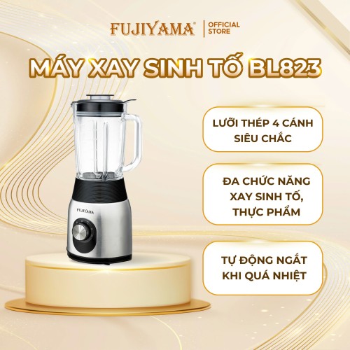 Máy Xay Sinh Tố Fujiyama BL823- Cối Thủy Tinh 1.5L - Công Suất 600W