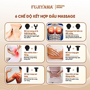 Máy Massage Cầm Tay Fujiyama SF-A32 - Động Cơ Kép - Hợp Kim Nhôm Cao Cấp