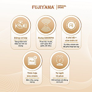 Máy Massage Cầm Tay Fujiyama SF-A32 - Động Cơ Kép - Hợp Kim Nhôm Cao Cấp