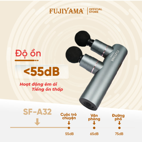 Combo Máy Massage Cầm Tay Fujiyama SF-A32 và 2 đầu nóng lạnh