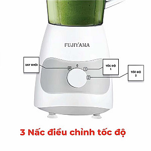 Máy Xay Sinh Tố Fujiyama BL816 - Bộ 2 Cối Đa Năng, Chất Liệu ABS An Toàn, Bền Bỉ – Công Suất 600W
