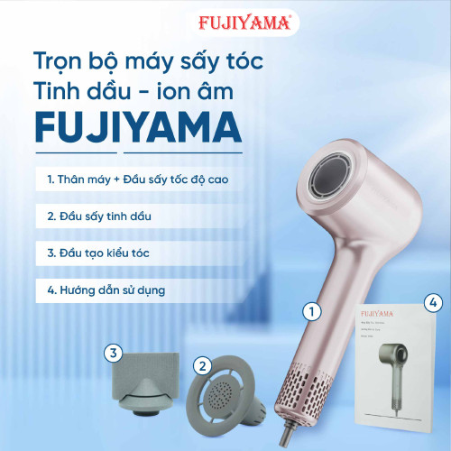 Máy Sấy Tóc Tinh Dầu FUJIYAMA H103 - Công Nghệ I-ON âm, Viên Tinh Dầu Dưỡng Tóc