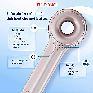 Máy Sấy Tóc Tinh Dầu FUJIYAMA H103 - Công Nghệ I-ON âm, Viên Tinh Dầu Dưỡng Tóc