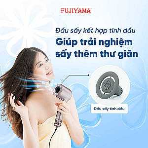 Máy Sấy Tóc Tinh Dầu FUJIYAMA H103 - Công Nghệ I-ON âm, Viên Tinh Dầu Dưỡng Tóc
