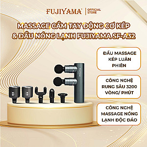Combo Máy Massage Cầm Tay Fujiyama SF-A32 và 2 đầu nóng lạnh