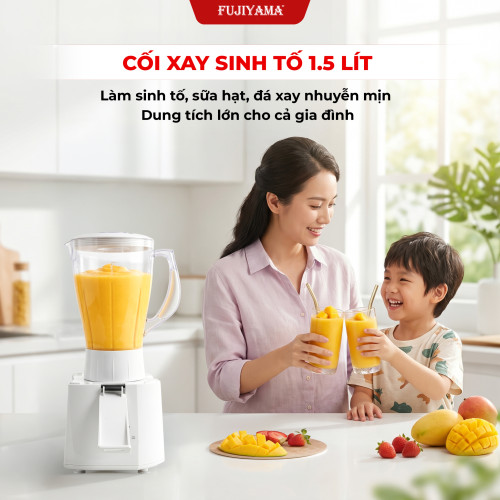 Máy Ép Trái Cây Đa Năng Fujiyama JE900 4 Trong 1 Công Suất 500W Cối 1.5L