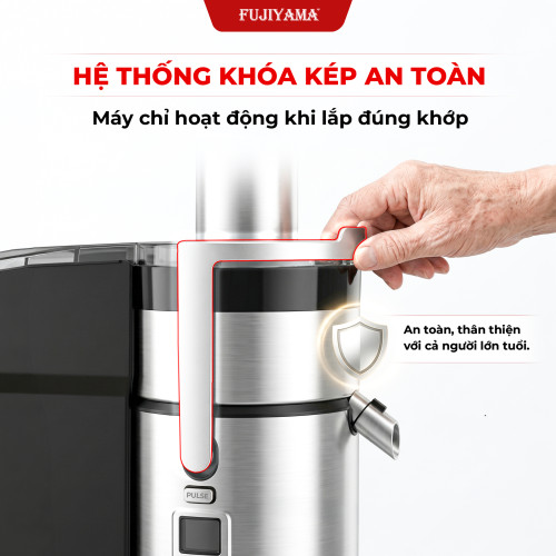 Máy Ép Trái Cây Fujiyama JE962 - Thân Thép Không Gỉ - Công Suất 1000W