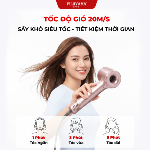 Máy Sấy Tóc Tinh Dầu FUJIYAMA H103 - Công Nghệ I-ON âm, Viên Tinh Dầu Dưỡng Tóc