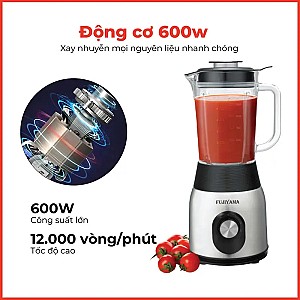 Máy Xay Sinh Tố Fujiyama BL823- Cối Thủy Tinh 1.5L - Công Suất 600W