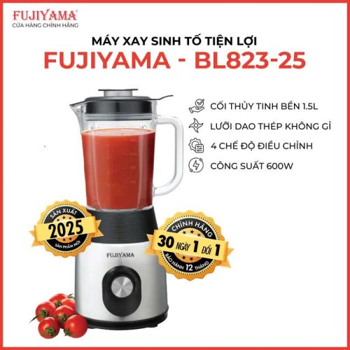 Máy Xay Sinh Tố Fujiyama BL823- Cối Thủy Tinh 1.5L - Công Suất 600W